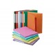 Exacompta 3 flap folder with label, A4 Red Rojo